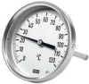 Edelstahl-Bimetall-Thermometer,Schaftlänge 63 mm, hochwertige Au